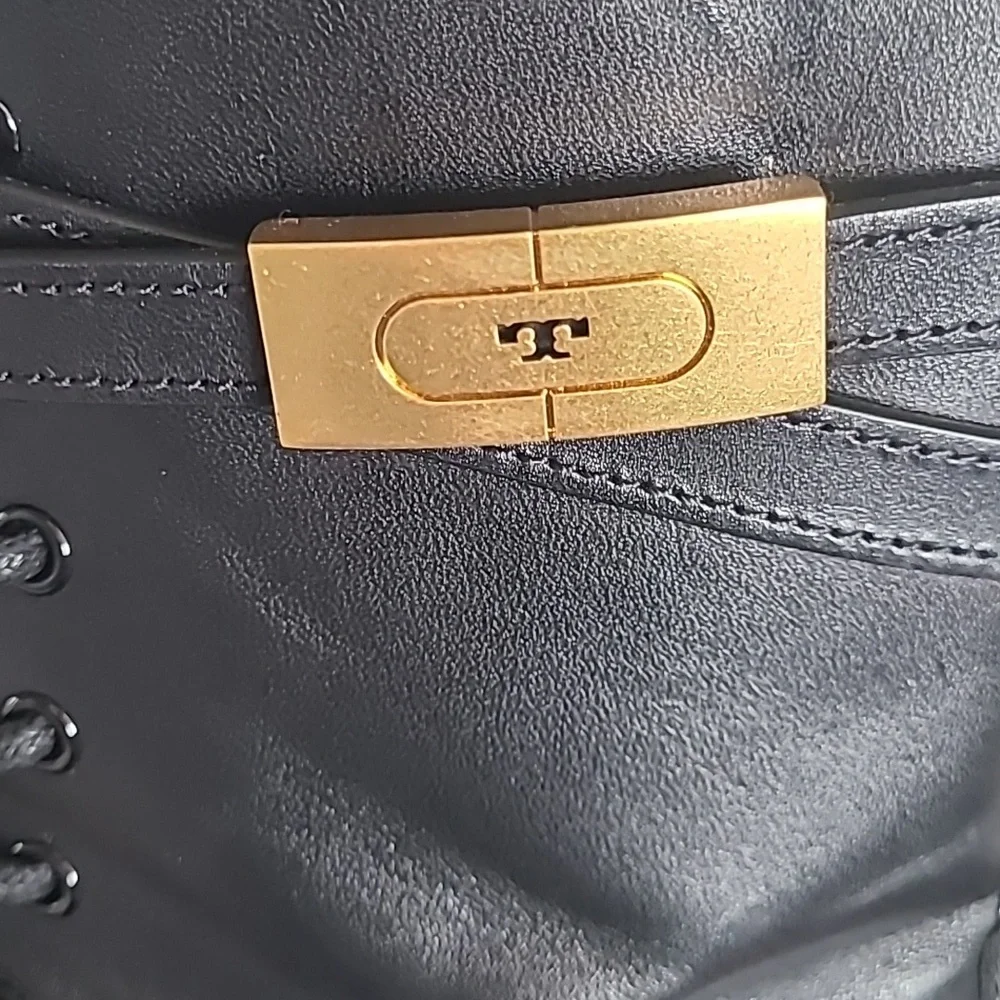 Tory Burch T Hardware Combat Boots